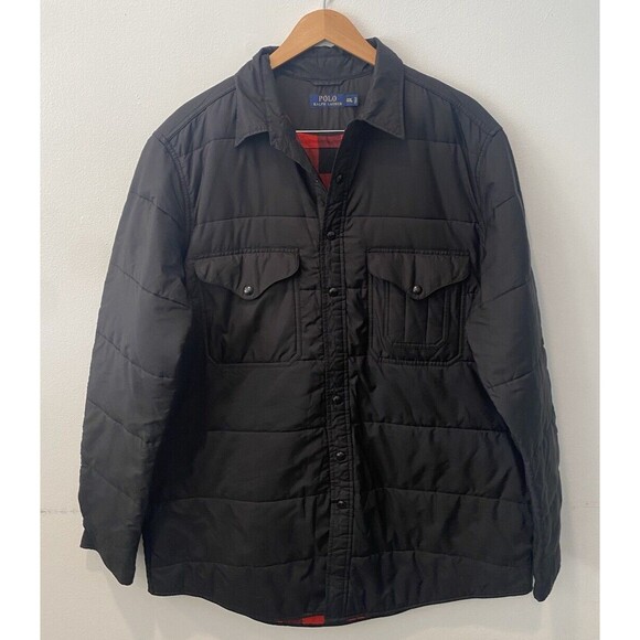 Polo Ralph Lauren Puffer Jacket Black Mens Size XXL
